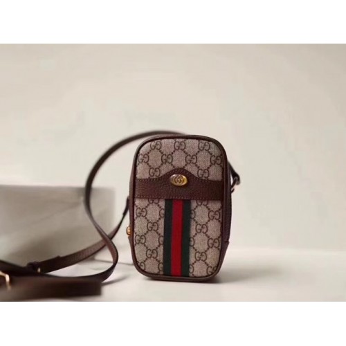 Gucci GG vászon mini válltáska 546595 barna