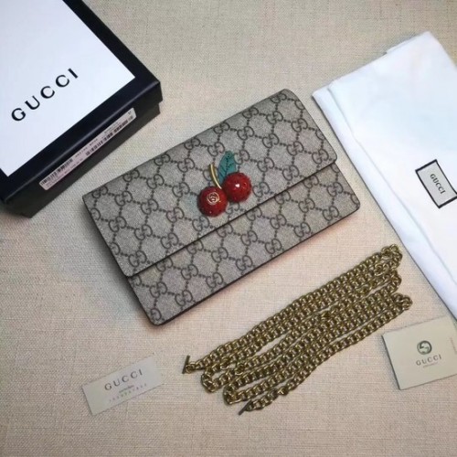 Gucci GG vászon kis válltáska PVC 481291 Cseresznye