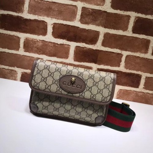 Gucci GG vászon Supreme övtáska 489617 barna