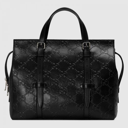 Gucci GG dombornyomott táska 625774 Fekete