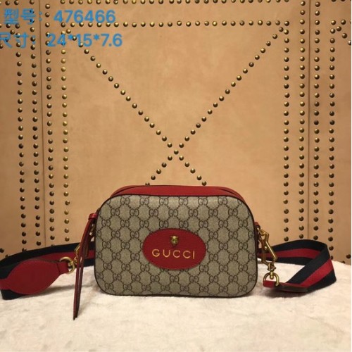 Gucci GG ophidia vászon Messenger táska 476466 piros