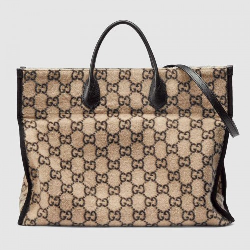 Gucci GG gyapjú bevásárlótáska 598169 fehér