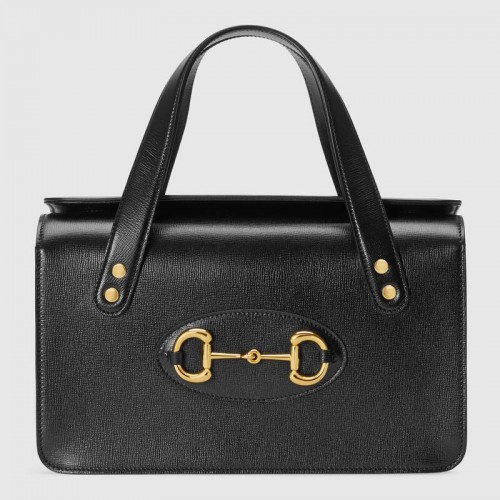 Gucci Horsebit 1955 kis felső fogantyús táska 627323 fekete
