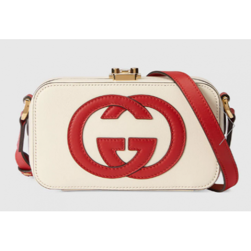 Gucci Összekulcsoló G mini táska 658230 fehér