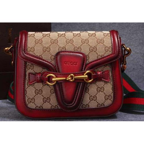Gucci Lady Web Eredeti GG Vászon Válltáska 383848 Piros
