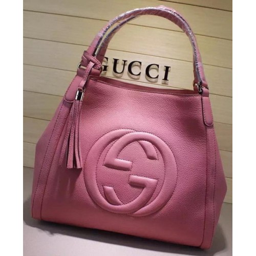 Gucci Közepes méretű Soho Válltáska Borjúbőr 282309 Rózsaszín