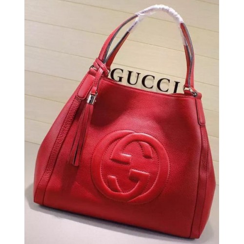 Gucci Közepes méretű Soho Válltáska Borjúbőr 282309 Piros