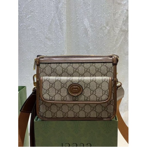 Gucci Messenger táska összekapcsolható G 674164 barna