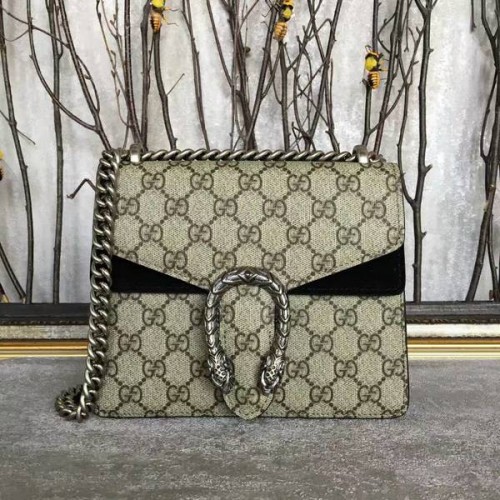 Gucci Mini Dionysus GG Vászon Válltáska 421970 Fekete