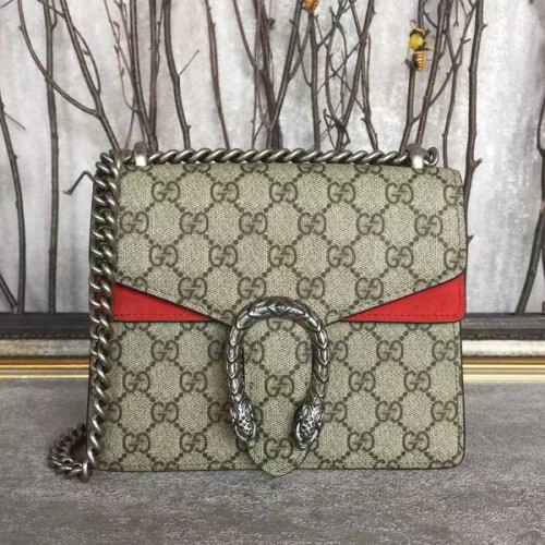 Gucci Mini Dionysus GG Vászon Válltáska 421970 Piros