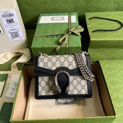 Gucci Mini Dionysus GG Vászon Válltáska 421970 kék