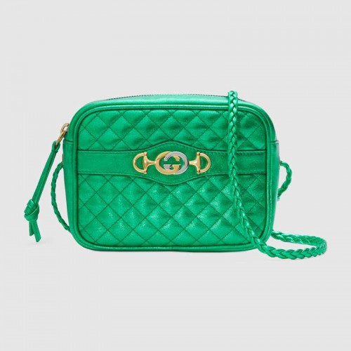Gucci Mini laminált bőr táska 534950 zöld