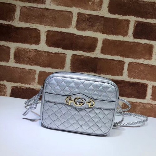 Gucci Mini laminált bőr táska 534950 ezüst