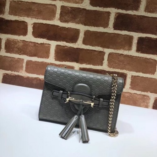 Gucci Mini bőr táska 449636 szürke