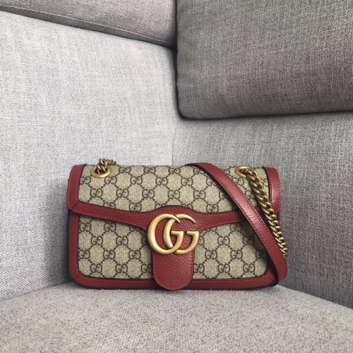 Gucci Ophidia GG Supreme kis válltáska 443497 piros