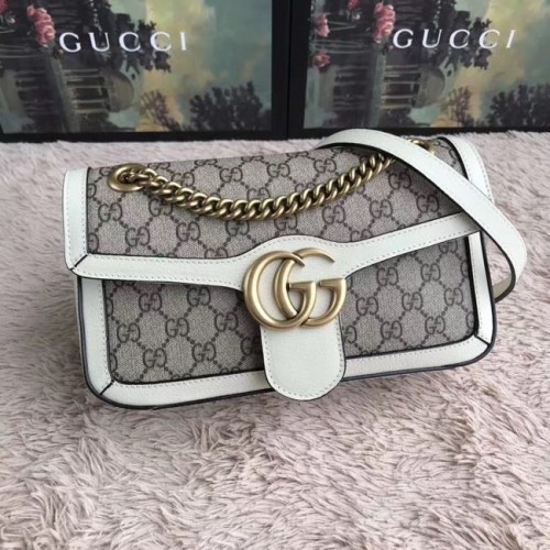 Gucci Ophidia GG Supreme kis válltáska 443497 fehér
