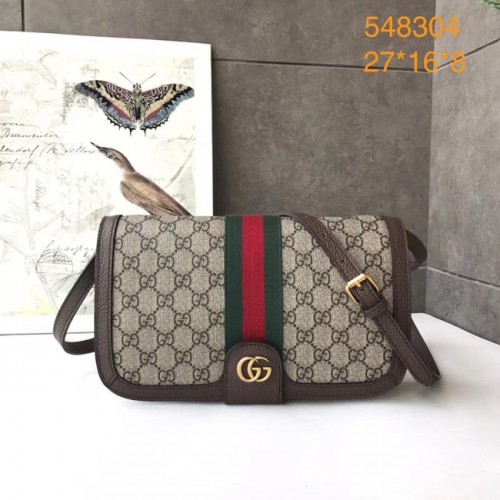 Gucci Ophidia GG Supreme kis válltáska 548304 barna