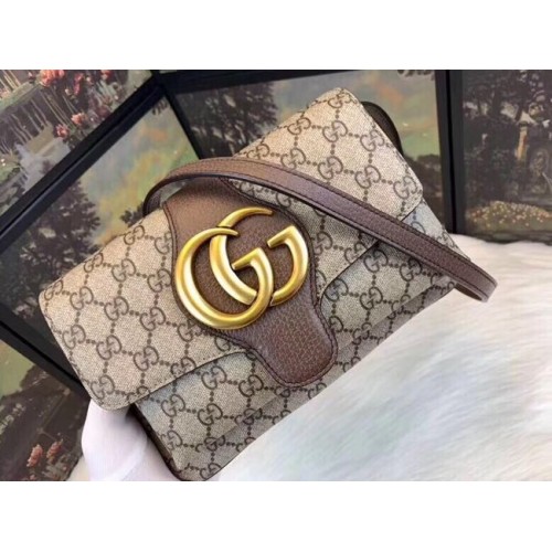 Gucci Ophidia GG Supreme kis válltáska 550129 barna