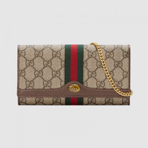 Gucci Ophidia GG láncos pénztárca 546592 Barna