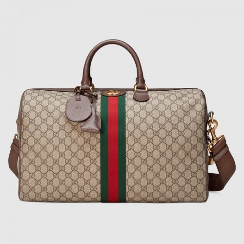 Gucci Ophidia GG közepes kézipoggyász táska 547953 barna