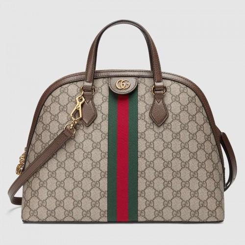 Gucci Ophidia GG közepes felső fogantyús táska 524533 barna