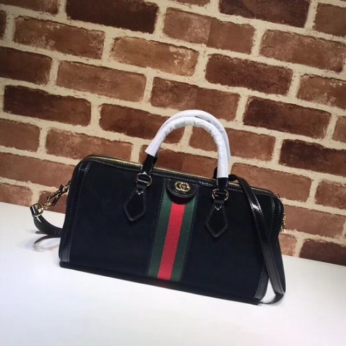 Gucci Ophidia közepes felső fogantyús táska 524532 fekete velúr
