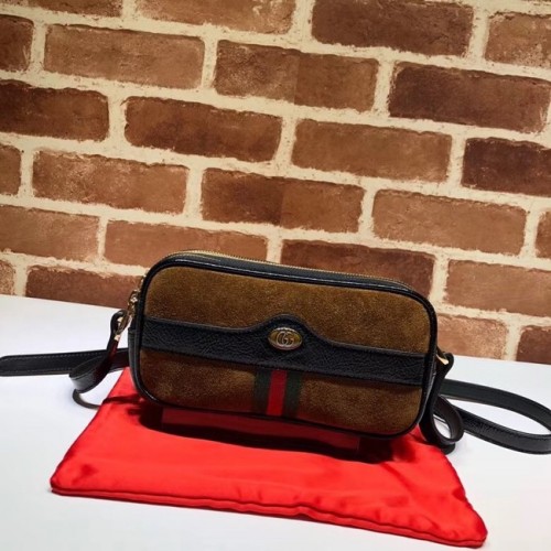 Gucci Ophidia mini GG táska 546597 barna bársony