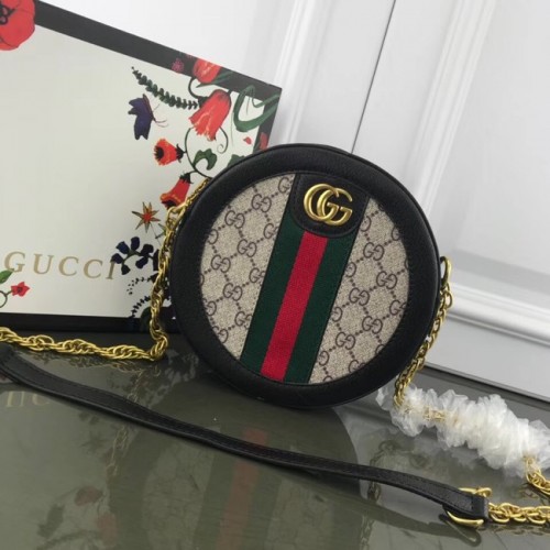 Gucci Ophidia mini GG kerek válltáska 171285 fekete