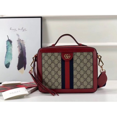 Gucci Ophidia kis GG válltáska 550622 piros