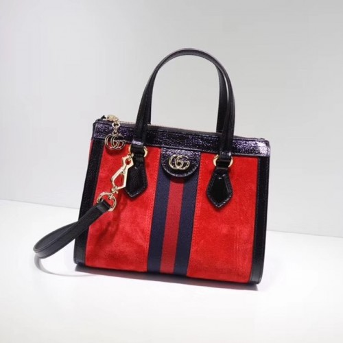 Gucci Ophidia kis GG táska 547551 piros velúr