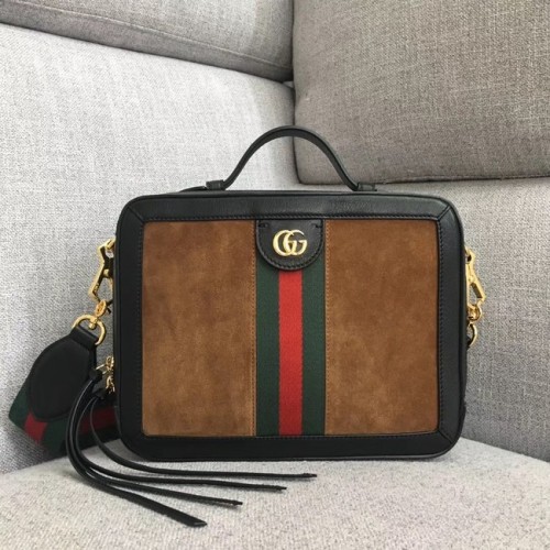 Gucci Ophidia kis válltáska 550622 barna velúr