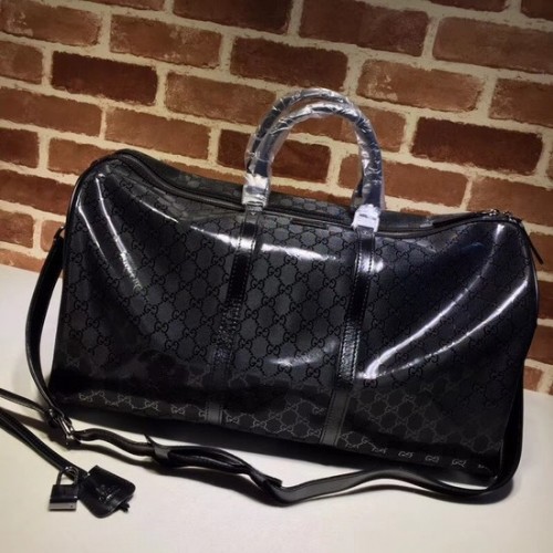 Gucci PVC Keepall pántos utazótáska 206500 fekete