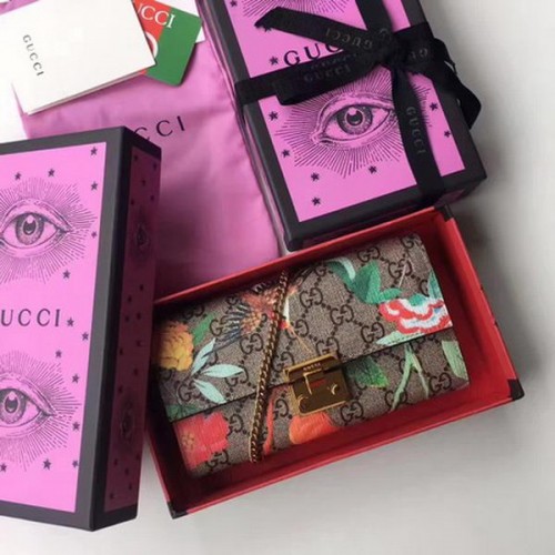 Gucci Lakatos Kontinentális Pénztárca 453506 Borszínű