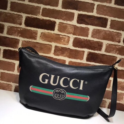 Gucci félhold alakú hobo táska 523588 fekete