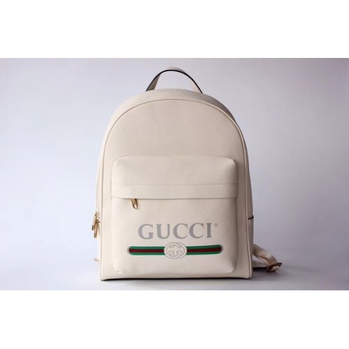 Gucci nyomtatott bőr hátizsák 547834 törtfehér