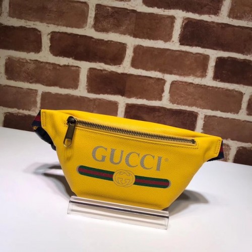 Gucci Print kis övtáska 527792 sárga