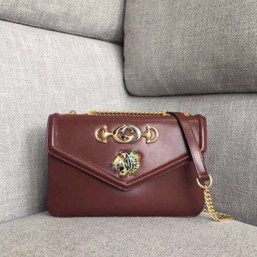 Gucci Rajah közepes válltáska 537241 Burgundi