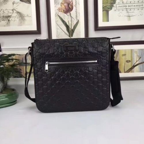 Gucci Signature bőr válltáska 406408 fekete
