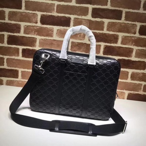 Gucci Signature bőr sporttáska 451169 Fekete