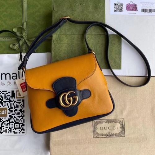 Gucci Kis messenger táska dupla G 648934 sárga