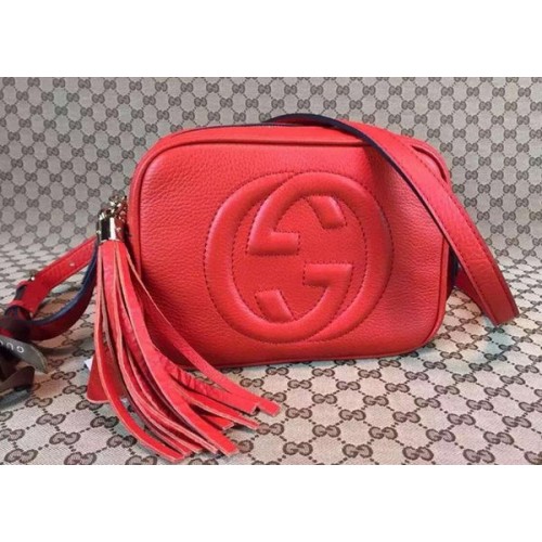 Gucci Soho borjúbőr diszkó táska 308364 piros
