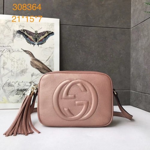 Gucci Soho borjúbőr diszkótáska 308364 rózsaszín