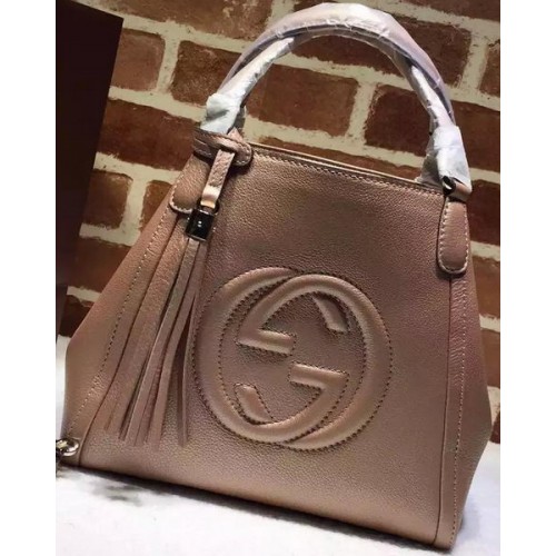 Gucci Soho Szemcsés Bőr Válltáska 336751 Nugát