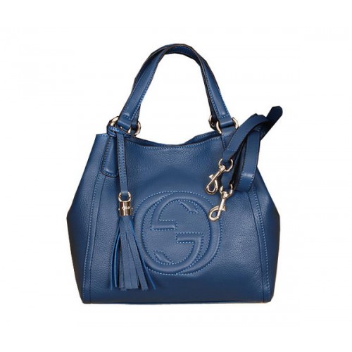 Gucci Soho Bőr Válltáska 336751 Kék