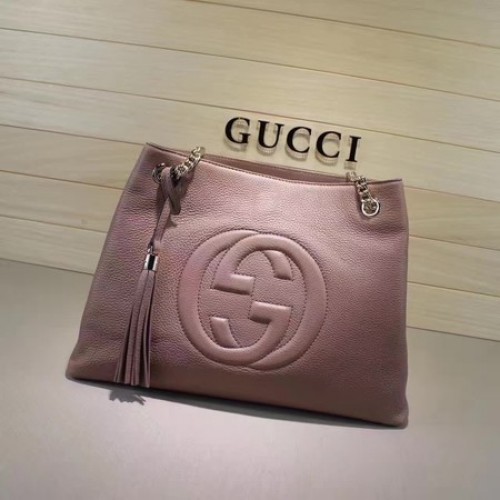Gucci Soho Közepes Táska Borjúbőr 308982 Rózsaszín