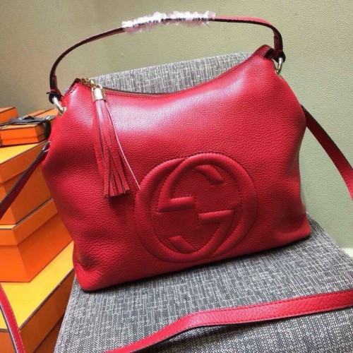 Gucci Soho eredeti bőr 408825 piros