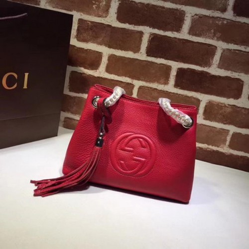 Gucci Soho Kis Táska Borjúbőr 387043 Piros