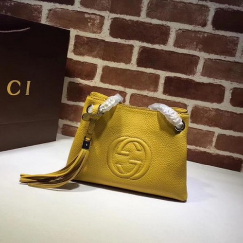 Gucci Soho Kis Táska Borjúbőr 387043 Sárga