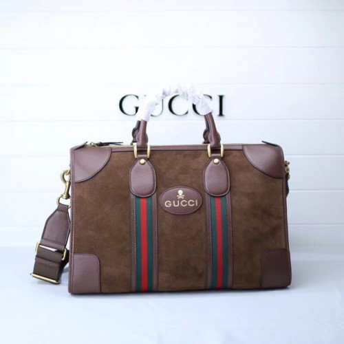 Gucci velúr sporttáska hálós szegéllyel 459311 barna
