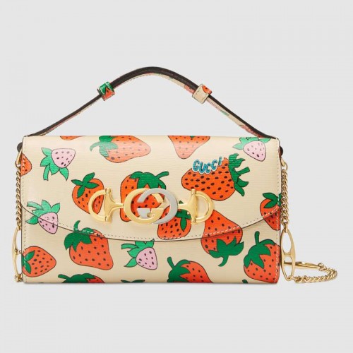 Gucci Zumi Strawberry mintás minitáska 564718